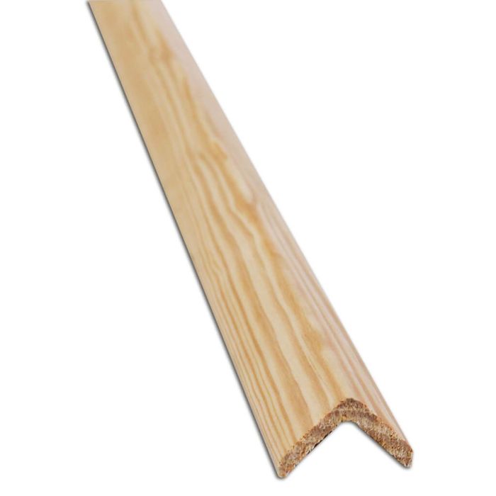 Baguette d'angle pin sans nœud