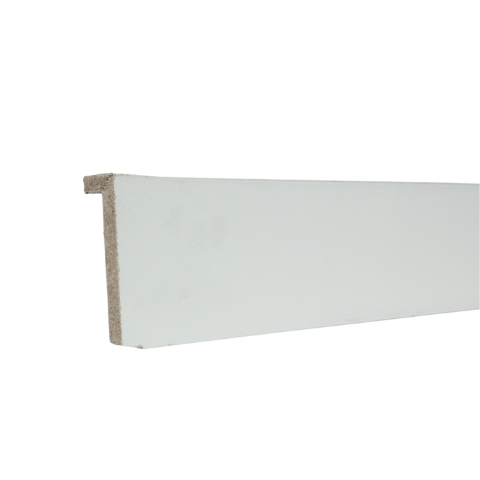 Surplinthe MDF prépeint blanche 2440 x 100 x 22 mm