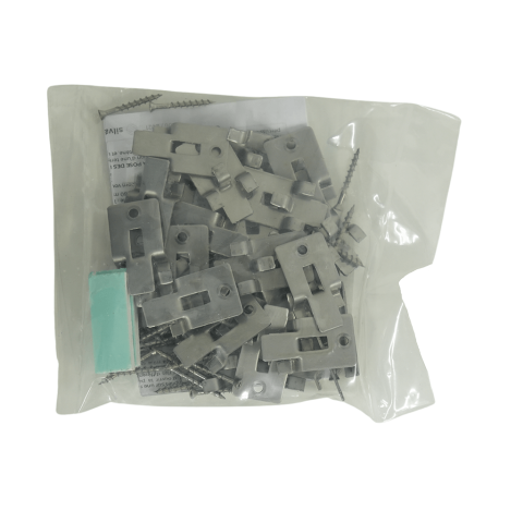 Silvadec clip simple sachet de 30 clips et vis inox