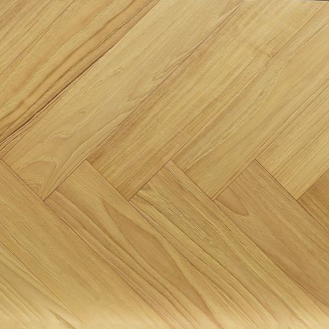 Parquet teck Indo massif 14x90mm BR Verni Ultramat Choix 1er